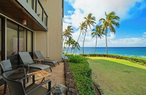 Poipu Condo | Poipu Makai B-1, A/C - Oceanfront - Enjoy the view!