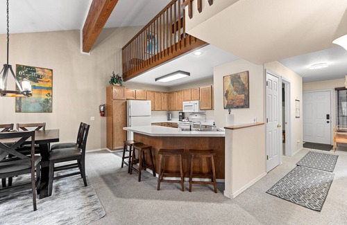 McCall Condo | Ponderosa Retreat - Fireplace - Community year round pool - sauna - fitness center