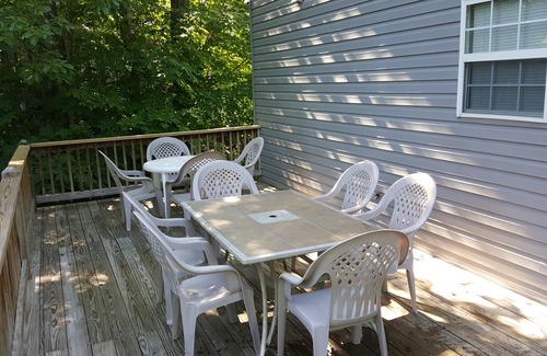 Monticello House | Porch sunset on the lake, 1/2 mile from Beaver Creek Marina!