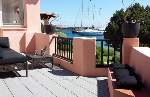 Porto Cervo Apartment | Porto Cervo Seafront Luxury with Hot Tub & View