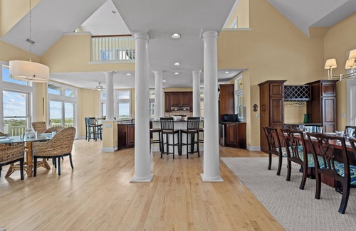 Ocean Isle Estates House | Premier Oceanfront Dog Friendly w/Pool, Hot Tub, Elevator, Game & Theater Rooms