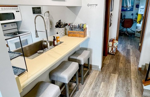 Port Clinton Condo | Premium Penthouse Condo, easy walk to jet express, Docks beach house & downtown