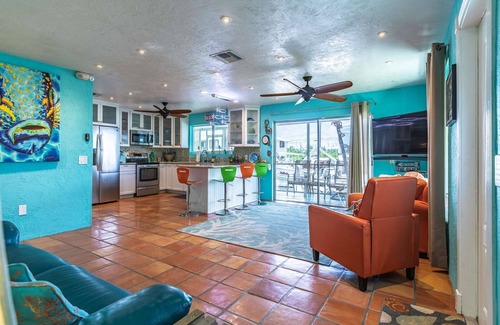 Pine Channel Estates House | Prime Time: A Tropical Paradise on Big Pine Key, Canal Front Duplex, Swift Access to Atlantic & Gulf