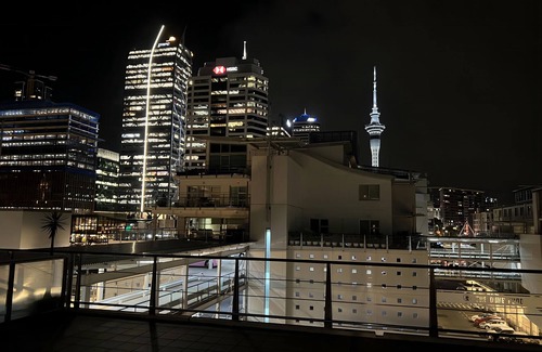 Auckland Central Business District Apartment | Prince Wharf: Harbour & Skytower View Suite with Balcony