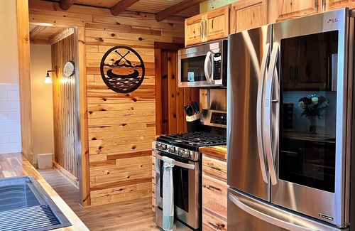 Grayling Cabin | Private and beautiful two bedroom cabin with non motorized access to lake.