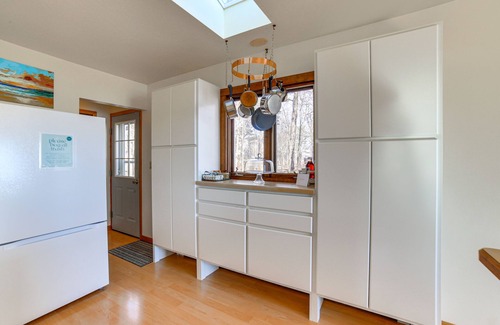 Menominee House | Private Beach & Deck: Spacious Lake Michigan Home