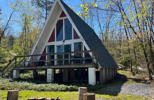 Centre Hall Cabin | Private & Charming A-Frame Cabin Near Penn State & Outdoor Adventures