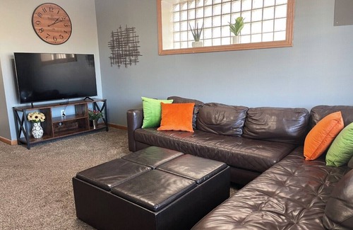 Chesterton Apartment | Private Downtown Apt, King Bed, Jet Bath, Fireplace, Grill, near Indiana Dunes