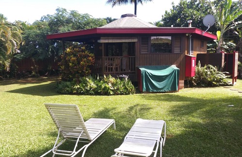 Kilauea Cottage | Private Handcrafted Cottage, Walk to Secluded Beach, Hot Tub, Tandem Kayak, WiFi