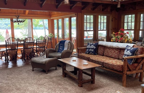 Holderness Cabin | Private Lakefront Rustic Camp on Squam Lake! Close to town.