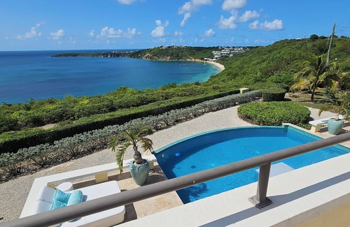 Crocus Hill Villa | Private; one of the best views on Anguilla; heated pool.