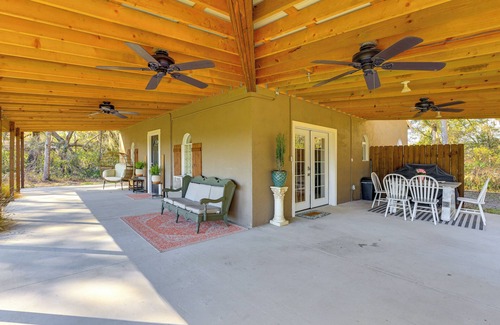 Newberry House | Private Patio w/View: Peaceful Trenton Home