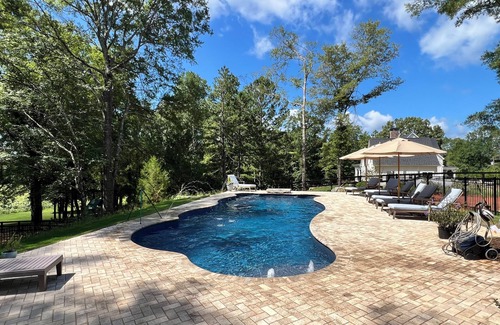 Waverly House | Private resort-style pool. Spacious new house 16 min to Jordan-Hare stadium.