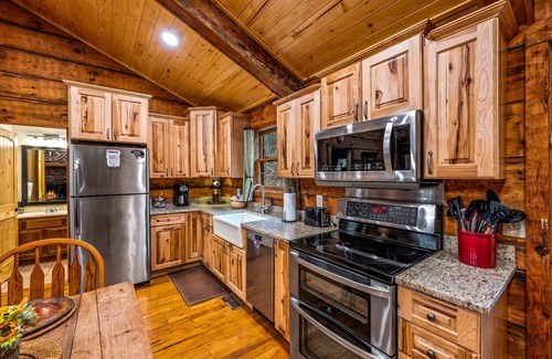 Townsend Cabin | Private, Serene Mountain Cabin Near the Park with Pool and Fitness Access