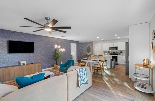 Sun Bay South House | Private Solar Heated Pool - Arcade Machine - Outdoor Dining