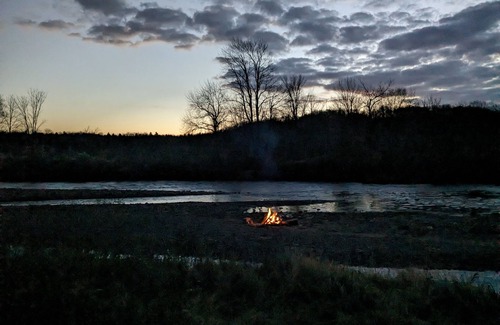 Osceola RV Rental | Private tent camping along the Salmon River on 165-acre Farm!