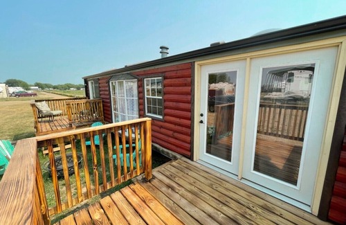 Platte RV Rental | Private Tiny Home with deck, fire pit & patio near Platte Creek Recreation area