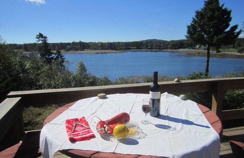 Birch Harbor Cottage | Private Waterfront Redwood Cottage on Harbor Near Acadia Schoodic Point