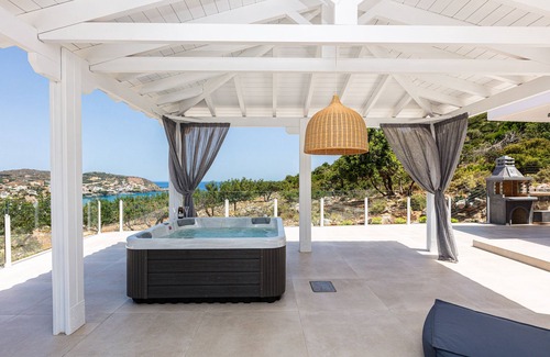 Bali Villa | Promitheas Villa, with Pool & Heated Spa Whirlpool, ΒΒQ Facilities, Playground