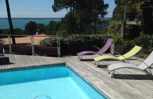 Pyla-sur-Mer Villa | Pyla sur Mer, villa with superb views basin, very bright, pool