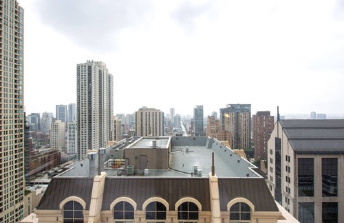 Rush and Division Apartment | Quaint River North 1BR w/Gym + W/D near Mag Mile by Blueground