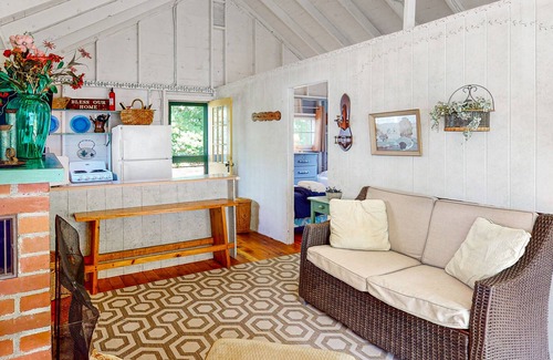 Moultonborough Cottage | Quaint & well-appointed cottage with community beach, firepit, dock & fireplace