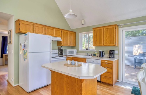 Nehalem House | Quiet, Bright Home in Nehalem, Woodstove, Bedrooms with Balconies, Dog-Friendly!