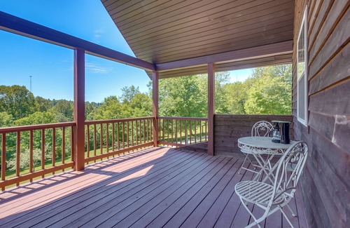 Hamden Cabin | Quiet Family Cabin in Hamden: Hot Tub + Game Room!