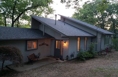 Gravois Mills House | Quiet location, beautiful lakefront home in a cove. Private covered boat dock!n
