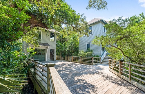 Cape Fear Station House | Quiet, Wooded Sanctuary - Near Sunrise and Sunset Beaches - Dog Friendly