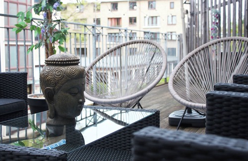 Borgfelde Apartment | R B Apartment Hamburg Family - 108 qm mit Dachterrasse - Kostenloses Parken