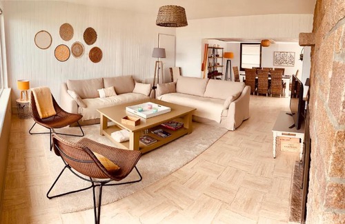 Saint-Michel-en-Greve Apartment | Rare, Vue pleine mer à 180°c surplombant la plage