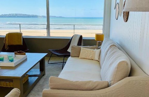 Saint-Michel-en-Greve Apartment | Rare, Vue pleine mer à 180°c surplombant la plage