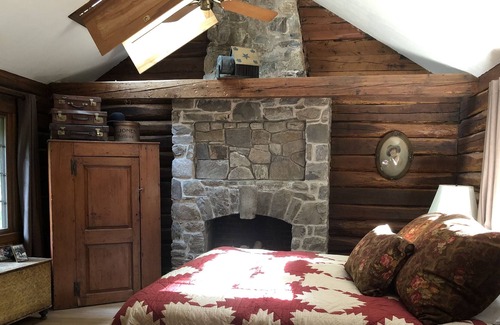 Westport Cabin | Real log house on Directly on the River with heated pool one hour from NYC.