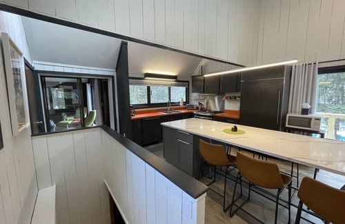 Bartlett Ski Chalet | Refreshed 1970's Chalet - Perched on the Saco River. Minutes to Attitash.