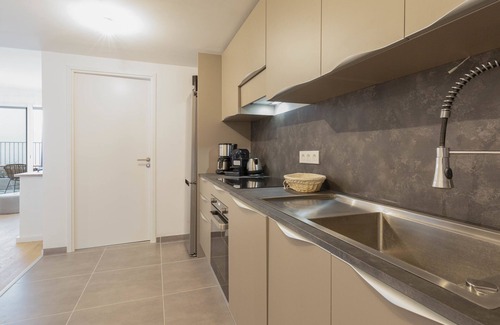 Antibes Apartment | Reibaud RDC Brand New 2 BR Pool, Parking, AC