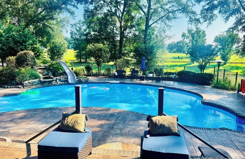 Cullman House | Relax & Reset: Calm Free-Range Hens, Farm Freshness & Poolside Retreat