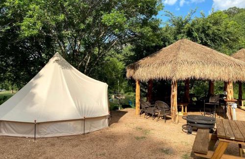 New Braunfels Other | Relaxation and Fun Combined Glamping Tents M & In-Water Picnic Table L in Kingsbury, TX