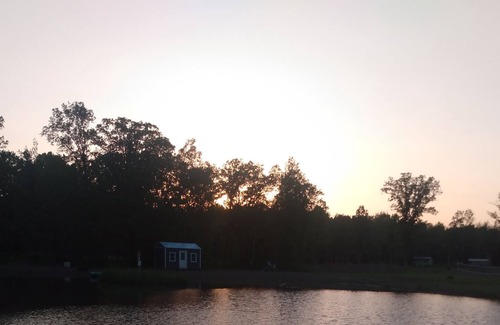 Brook Park RV Rental | Relaxing cabin in family campground