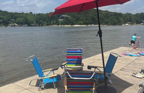 Grove Cabin | Remodeled cabin on Grand Lake with boat slip and boat dock. Pet-Friendly!