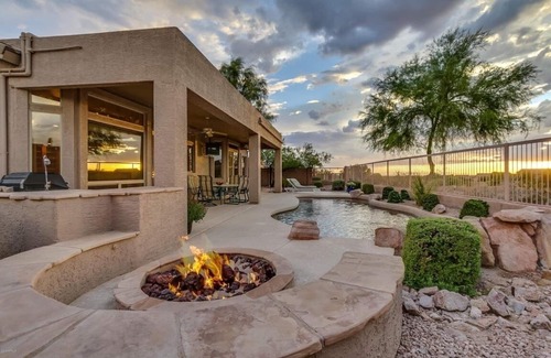 Las Sendas House | Resort home On golf course with heated pool/Jacuzzi, out door tv & City views