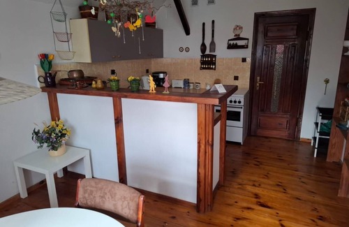 Szczytno Apartment | Rest Apartment with charm of a picturesque home with a silk paintings gallery