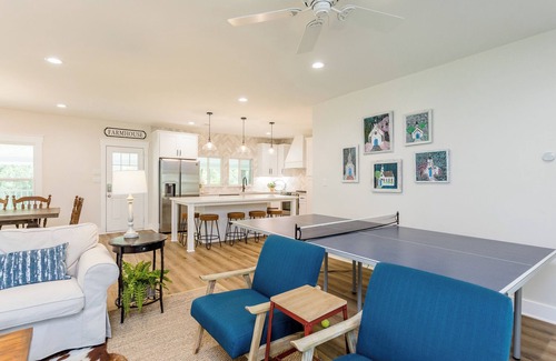 Coldspring Other | Retreat to the country. Three updated farmhouses, 28 acres, pickleball court.