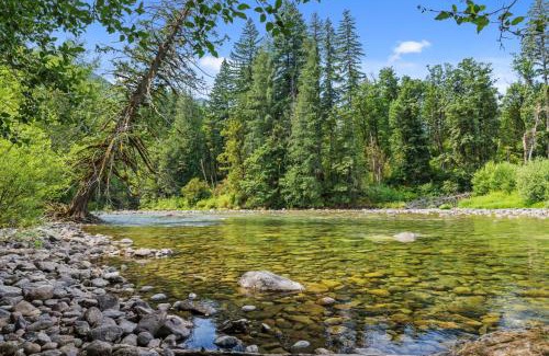 Skykomish House | Retro A-Frame Cabin - Hot tub Firepit & Fireplace