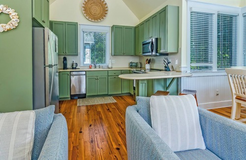 Cape Fear Station House | Reverse floor plan cottage with screened in porch. Nature views!