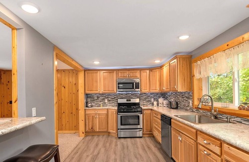 Newaygo Cottage | River Front Home with Amazing views and a shared private island!