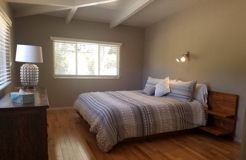 Carmel House | River-front Mid-century home + acreage: Gated flat private personal sanctuary!