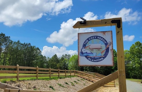 Lillington House | River-Front Wagon Glamping- The Dogwood