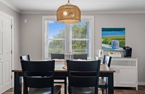 Winterport Cottage | River Retreat -Stylish, Stunning Water View, Dogs, Fire Pit, Private, Yard Games