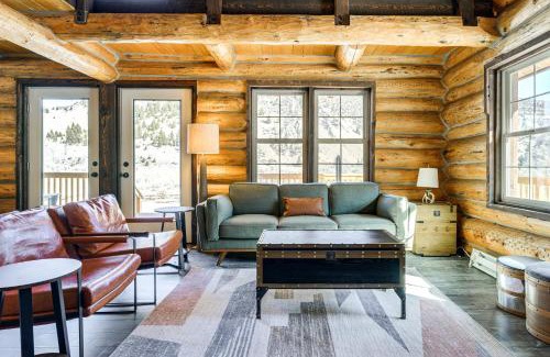Beaverhead County House | Riverfront Montana Log Cabin with Mountain Views!